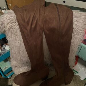 Torrid Brown Over the Knee Boots